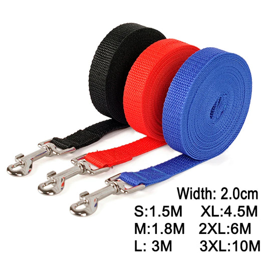 Nylon Dog Training Leash - Adjustable Length Options