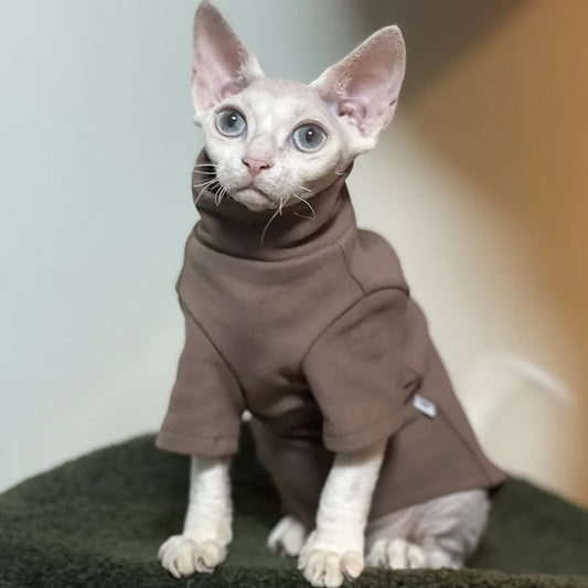 Soft Cotton Clothes for Sphynx Cats and Small Dogs