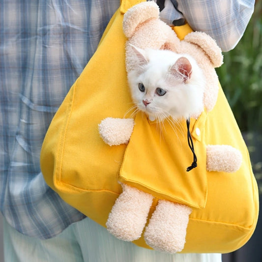 Ventilated Pet Carrier Bag for Dogs and Cats - Travel Shoulder Bag