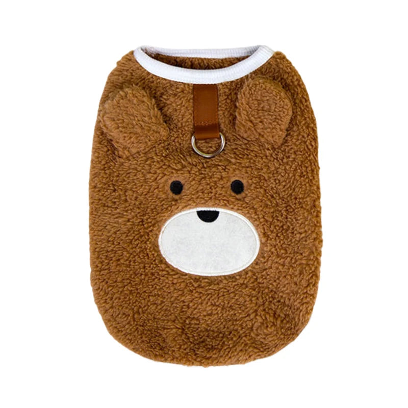 Warm Fleece Dog Sweater Vest for Small Breeds