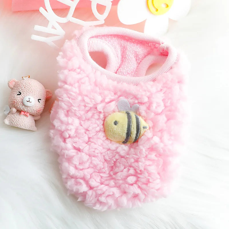 Warm Velvet Sweater for Small Pets and Kittens