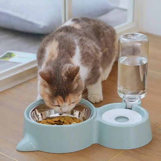Automatic Pet Water and Food Bowl Fountain for Cats and Dogs