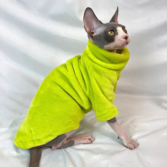 Sphynx Cat Sweater and Hoodie Outfit for Pets