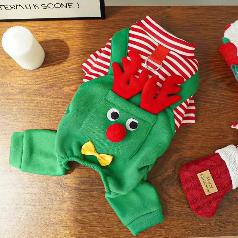 Elk Pocket Christmas Sweatshirt for Dogs and Cats