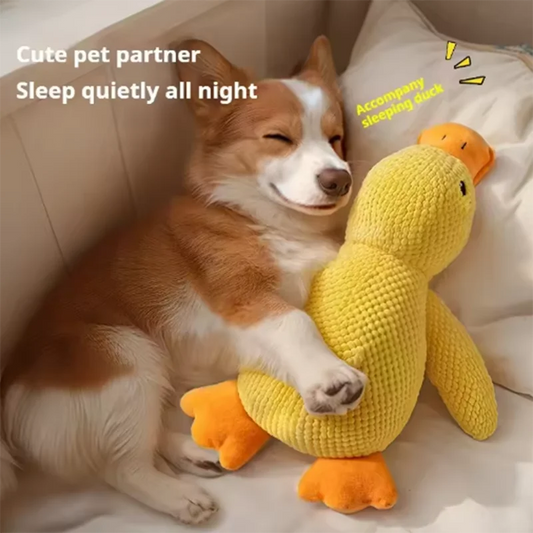 Interactive Plush Duck Toy for Puppies and Small Pets