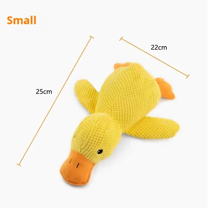 Interactive Plush Duck Toy for Puppies and Small Pets