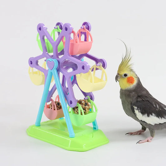 Parrot Foraging Food Jar Feeder Puzzle Toy for Birds