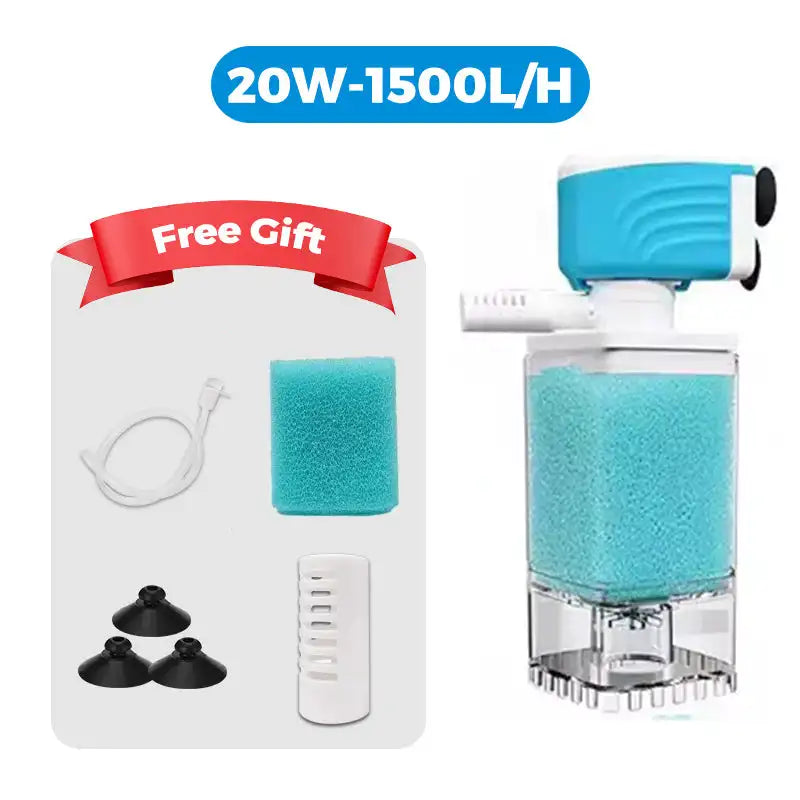 Multi-functional Aquarium Sponge Filter and Water Pump