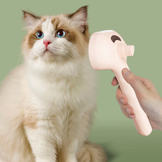 Steam Spray Grooming Brush for Dogs