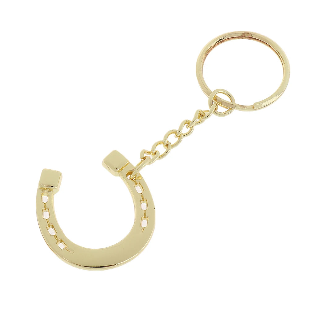 Silver Stirrup Keyring for Horse Lovers - Metal Keychain Ornament