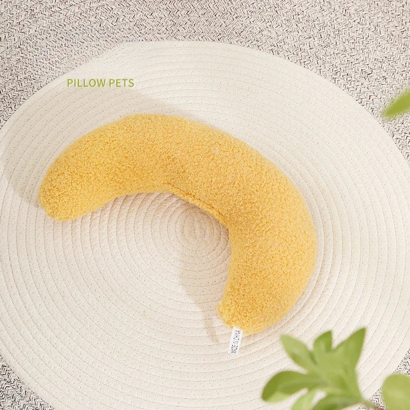 Crescent Shaped Soft Pillow for Cats and Dogs