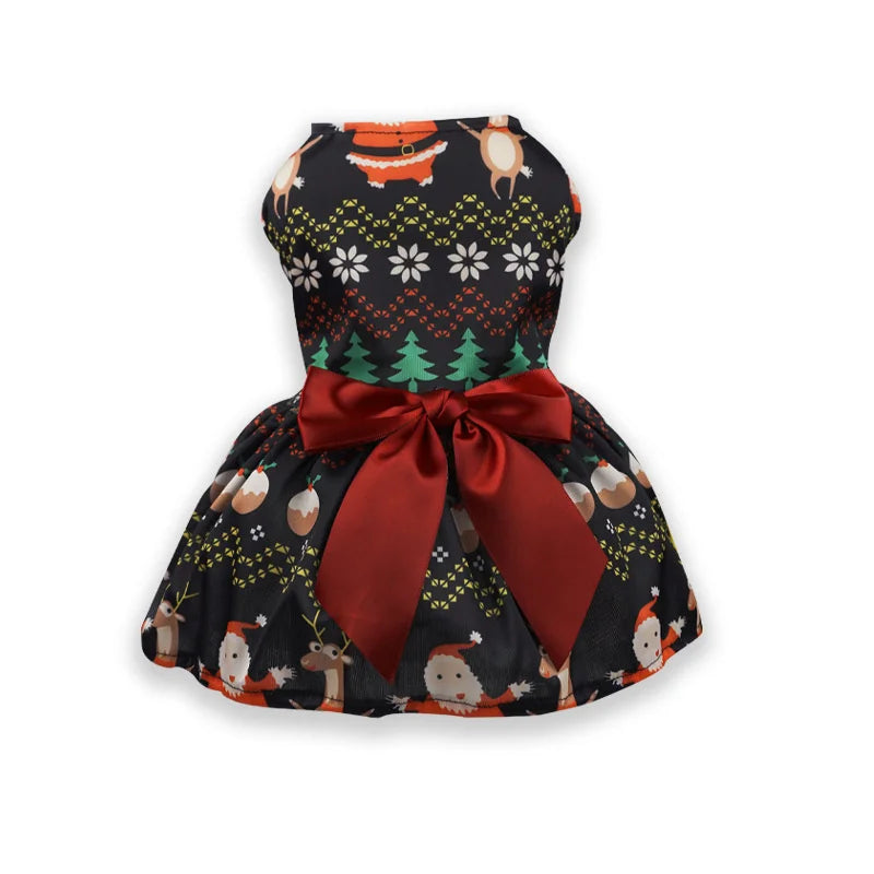 Christmas Dress for Small Dogs - Cute Holiday Outfit