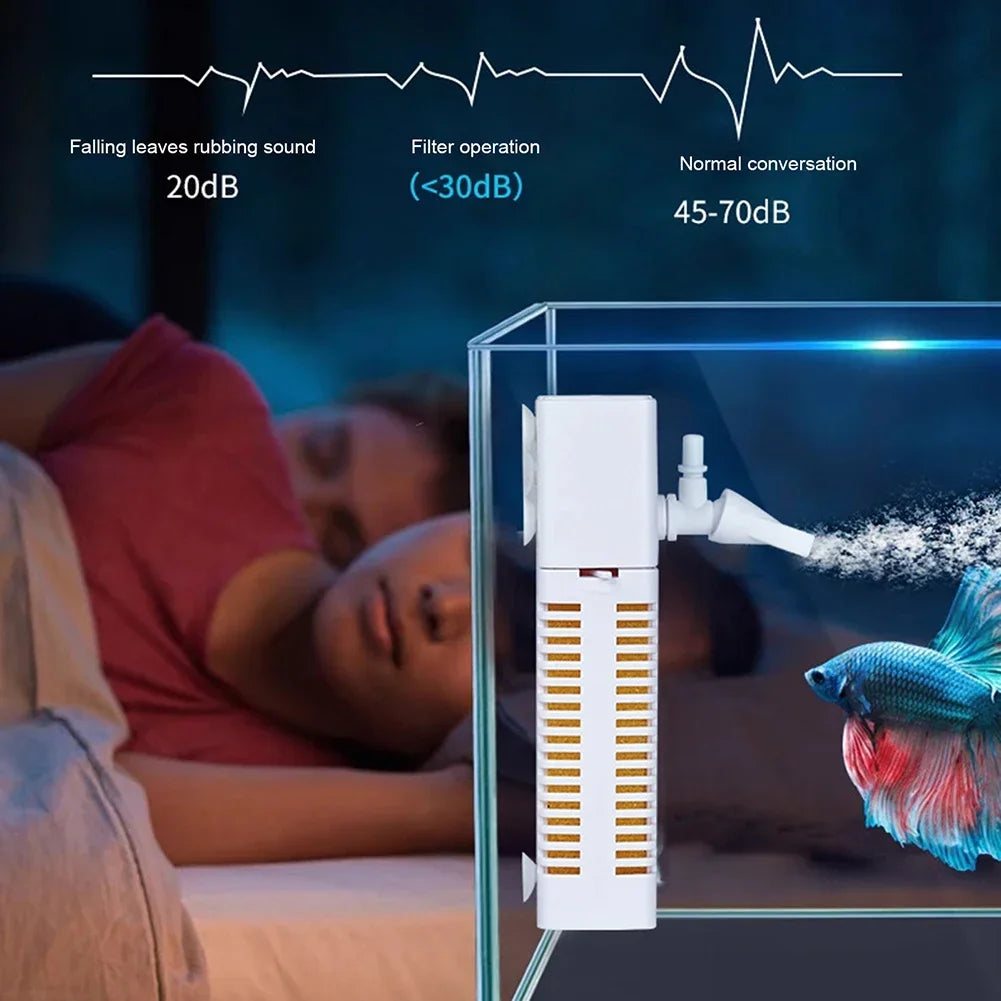 Silent USB Internal Aquarium Filter with Circulating Pump