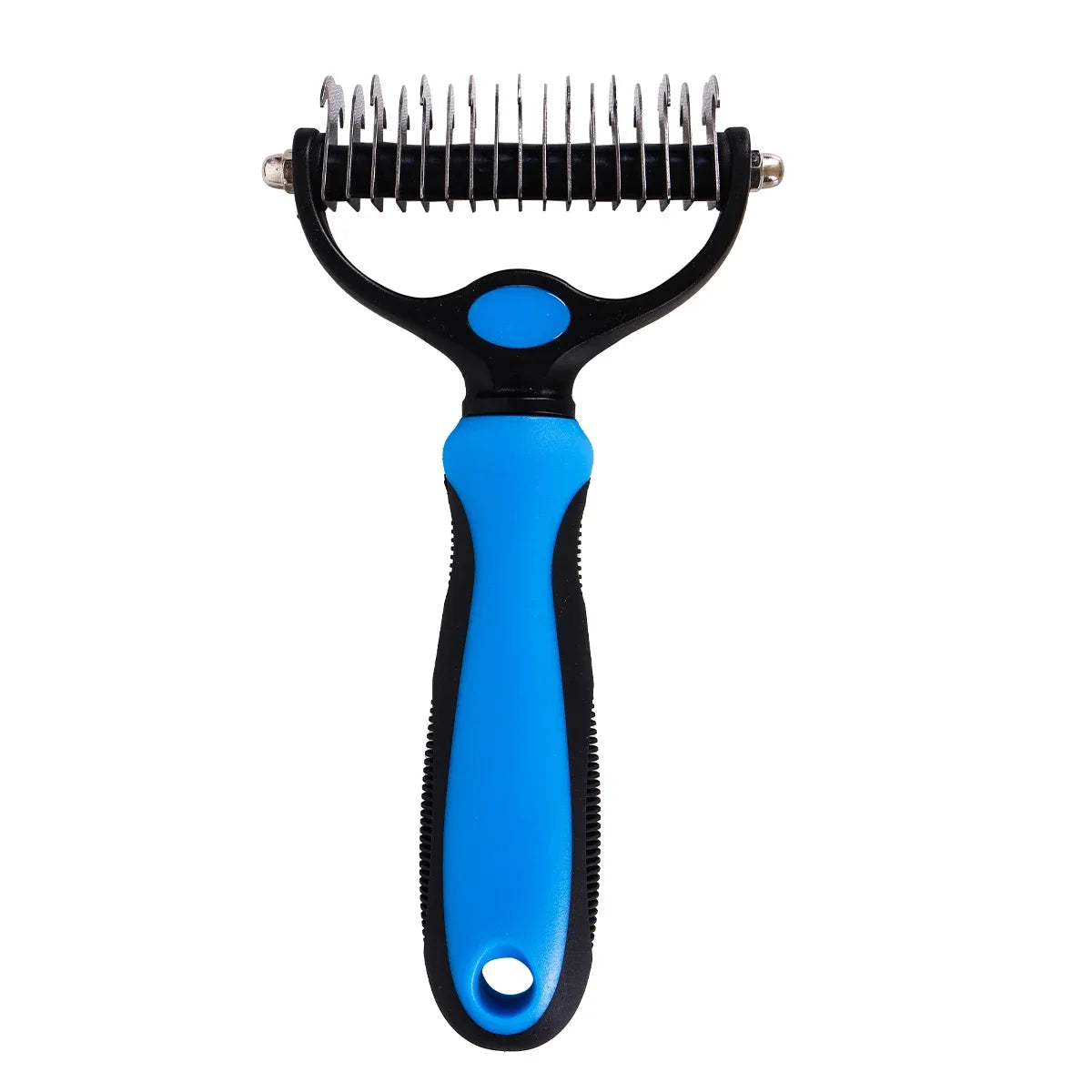 Double-Sided Knot Comb for Dogs and Cats