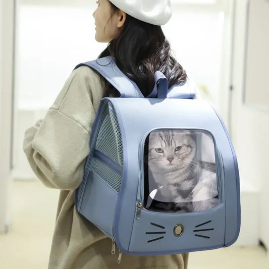 Breathable Cat Carrier Backpack for Travel and Transport