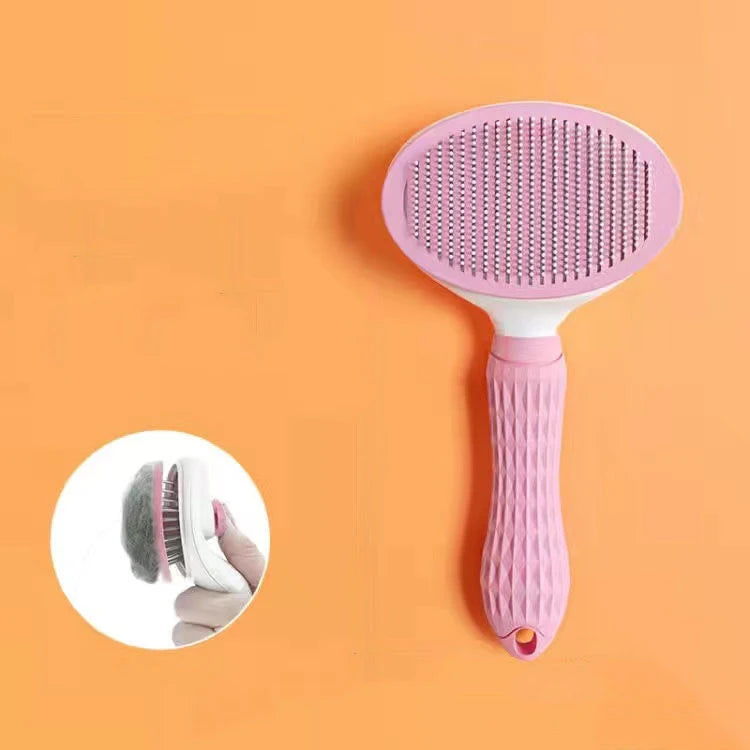 Stainless Steel Dog and Cat Grooming Brush for Long Hair