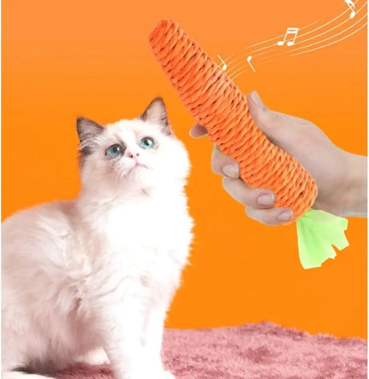 Carrot Teething Sticks for Cats - Bite & Scratch Resistant