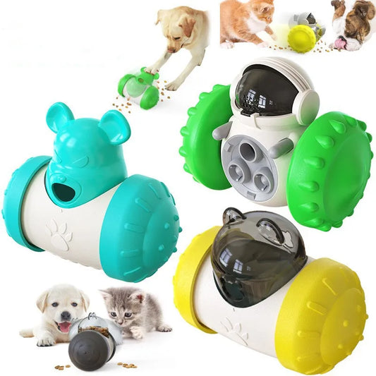 Interactive Puzzle Treat Dispenser for Small Dogs and Cats