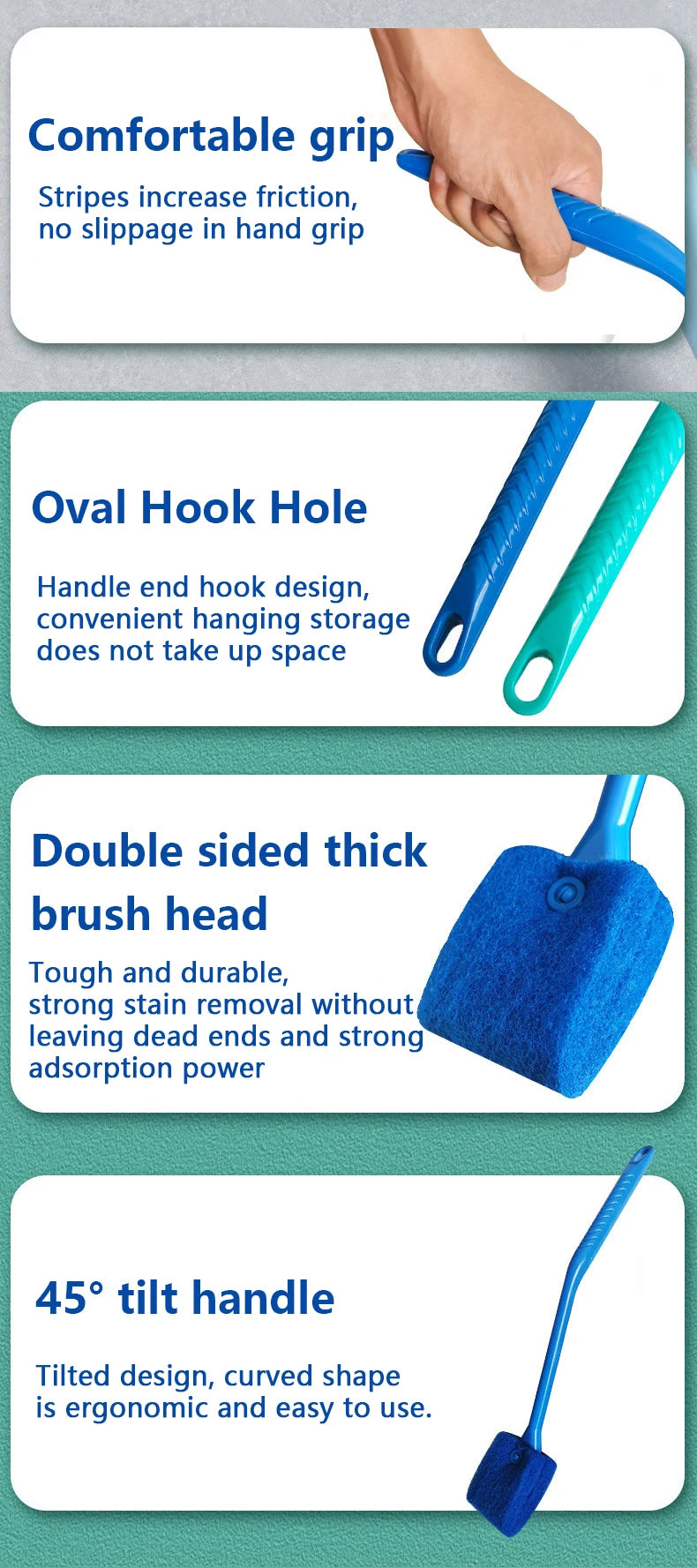 Aquarium Glass Plant Cleaning Brush and Algae Scraper Tool