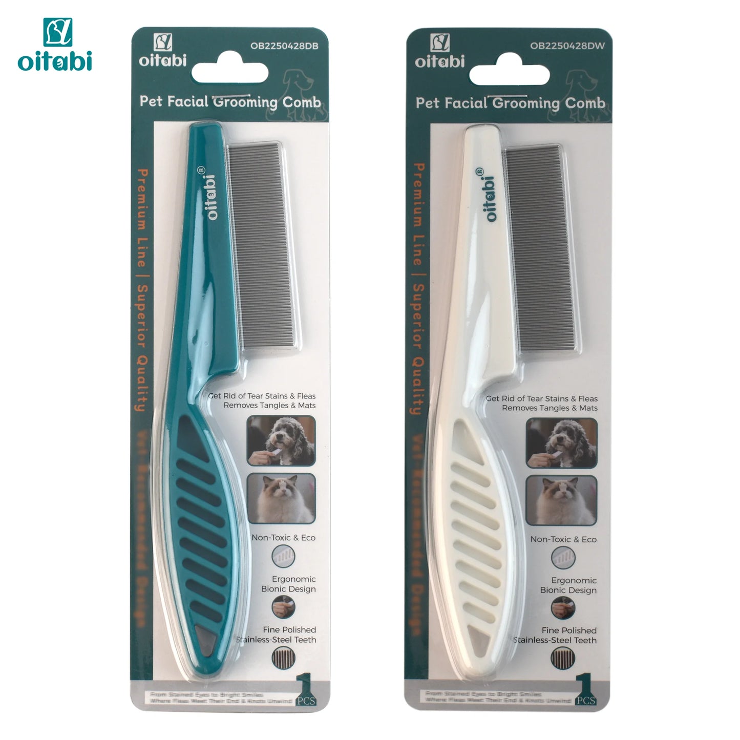 Flea & Lice Comb for Dogs and Cats with Rounded Teeth