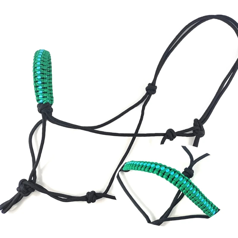 Horse Training Headstall with Leading Rope and Halter
