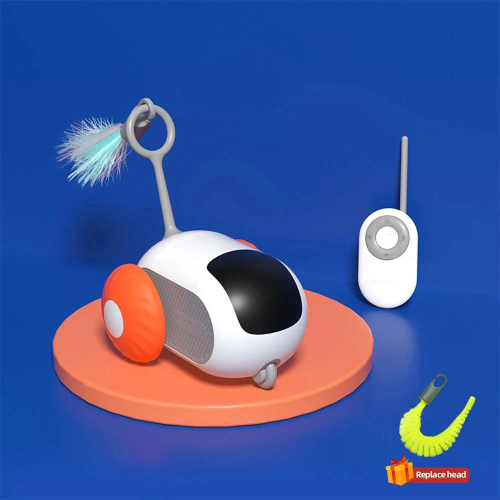 Interactive Remote-Controlled Toy Car for Cats and Dogs