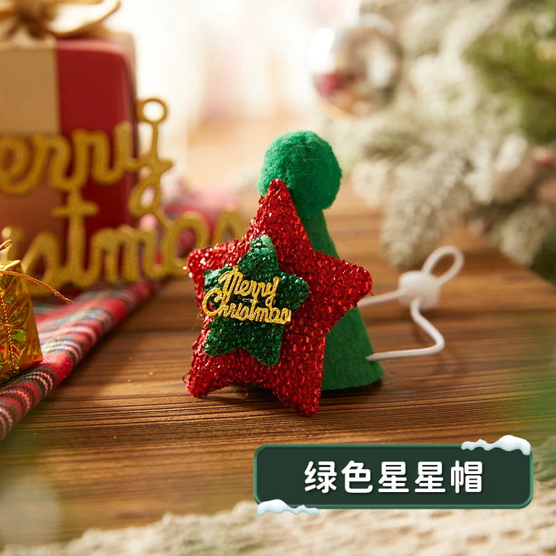 Christmas Hat and Scarf Set for Dogs and Cats