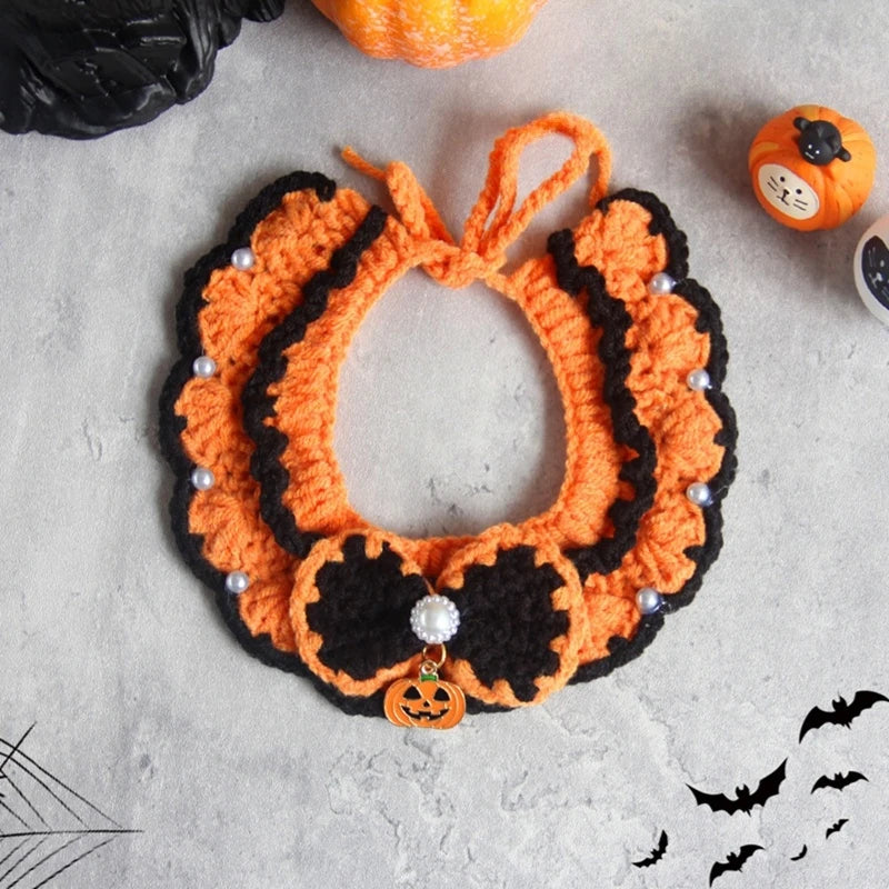 Christmas Cat Bow Tie Collar Scarf for Festive Pet Style