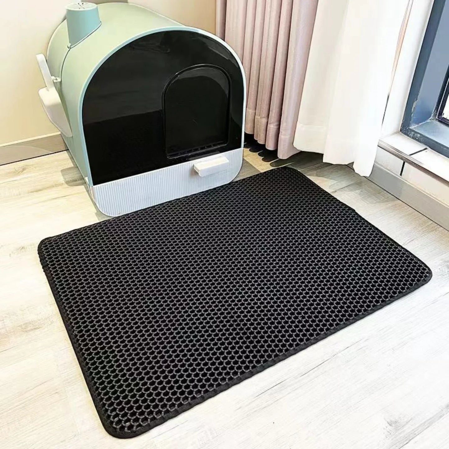 Extra Large Waterproof Cat Litter Mat - Non-Slip & Washable