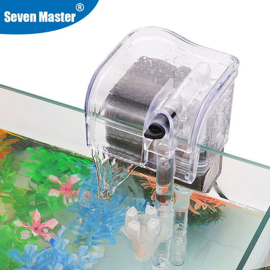 3.5W External Hang-On Aquarium Filter with Oxygen Pump