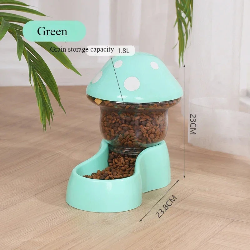 Automatic Cat and Dog Water Dispenser Mushroom Bowl