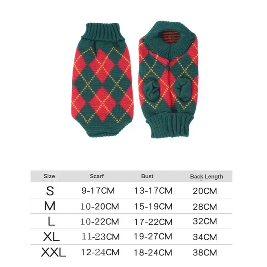 Winter Sphynx Cat Sweater Vest for Pet Holiday Outfits