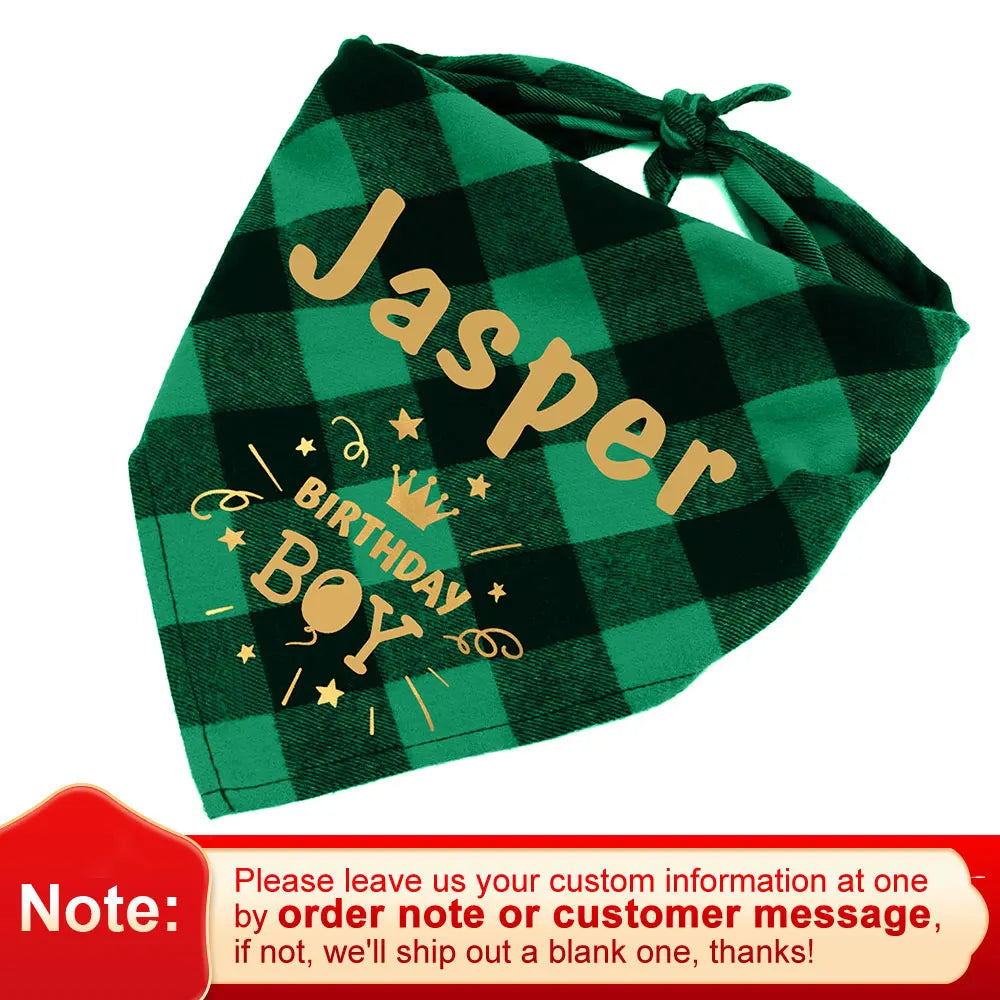 Personalized Pet Bandana Collar for Dogs and Cats