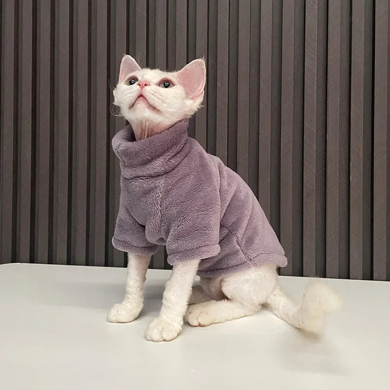 Sphynx Cat Sweater and Hoodie Outfit for Pets