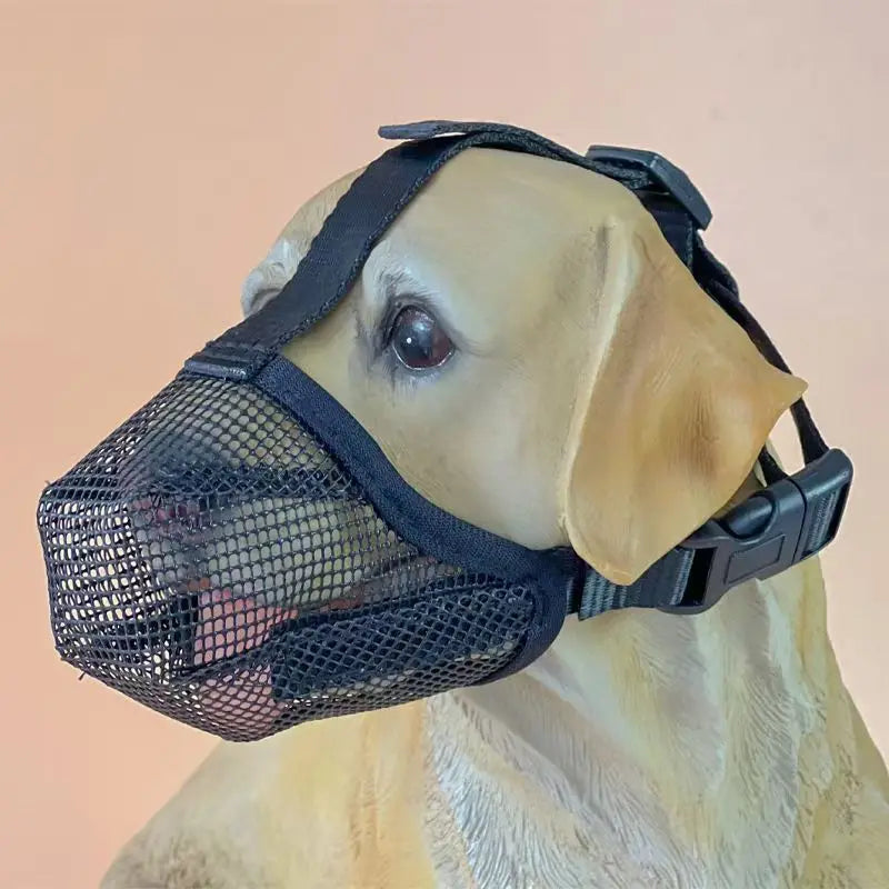Breathable Mesh Dog Muzzle for Large Breeds