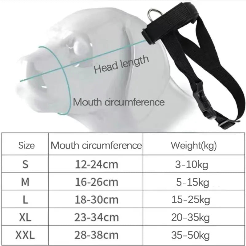 Anti-Bite Dog Muzzle for Walking and Outdoor Use