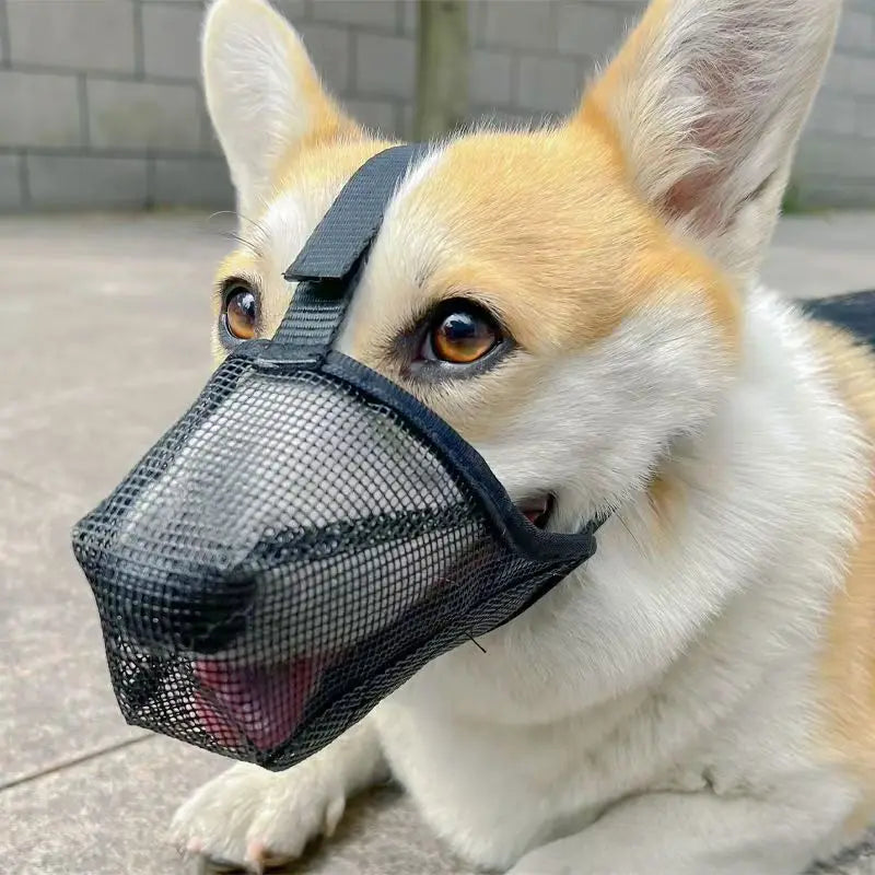Breathable Mesh Dog Muzzle for Large Breeds
