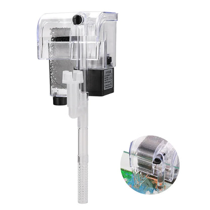 3.5W External Hang-On Aquarium Filter with Oxygen Pump