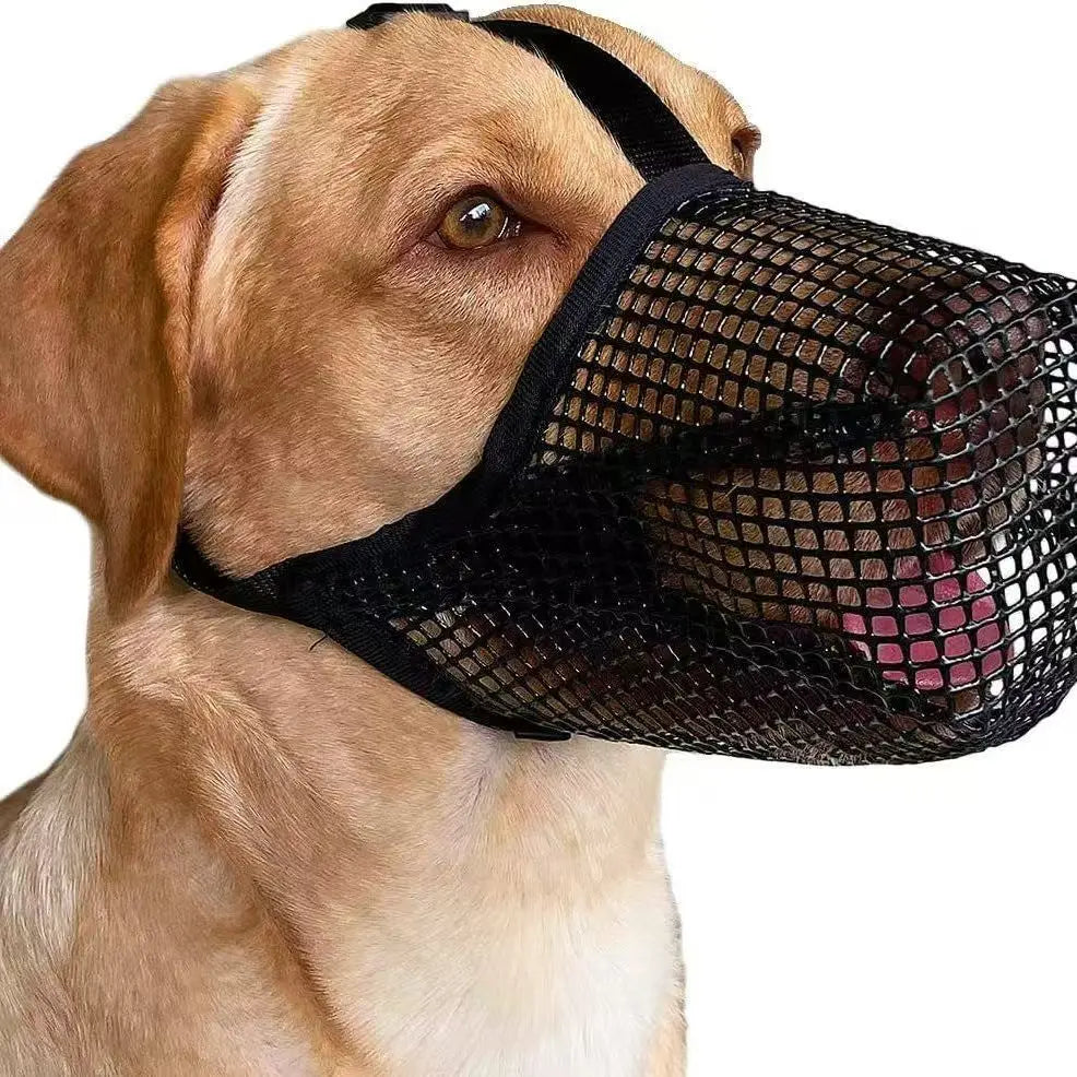 Breathable Mesh Dog Muzzle for Large Breeds