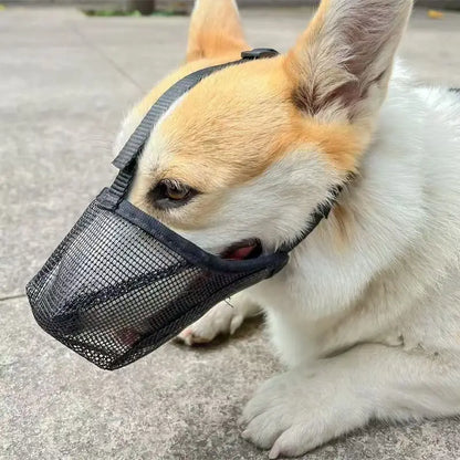 Breathable Mesh Dog Muzzle for Large Breeds