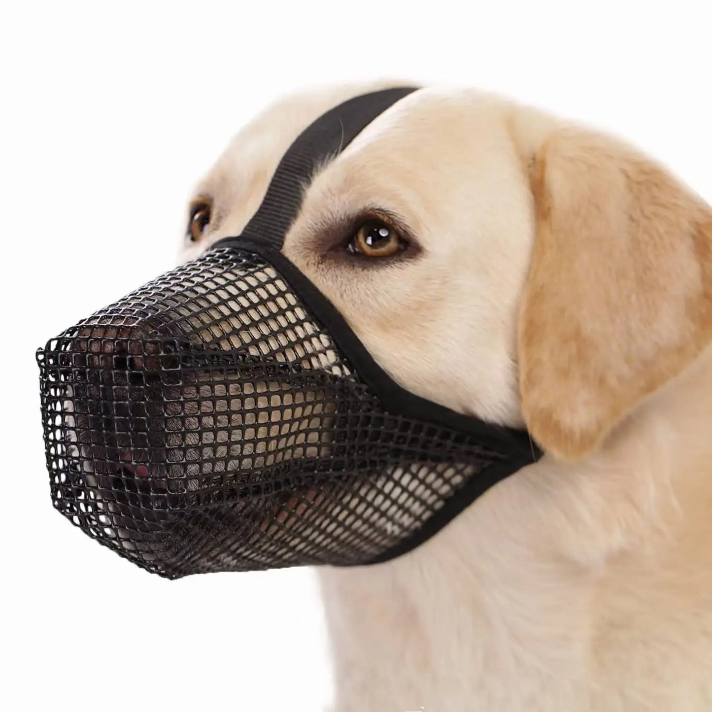 Breathable Mesh Dog Muzzle for Large Breeds