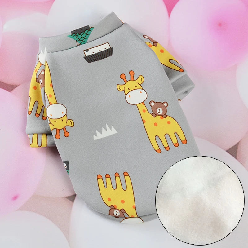 Warm Hoodie Sweater Costume for Cats and Small Dogs