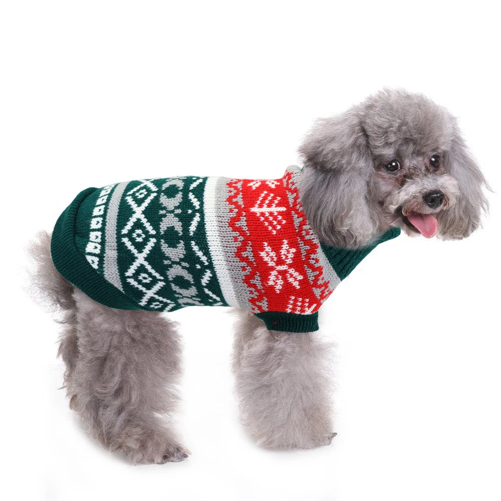 Santa Hoodie for Small Dogs - Winter Coat Costume Apparel