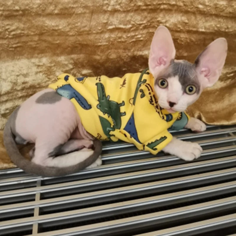 Warm Hoodie Sweater Costume for Cats and Small Dogs
