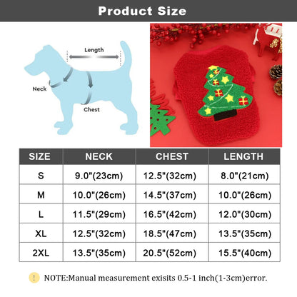 Santa Hoodie for Small Dogs - Winter Coat Costume Apparel