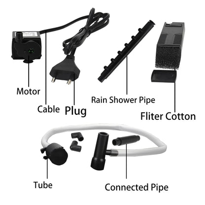 Submersible Water Filter Pump for Aquariums and Turtle Tanks