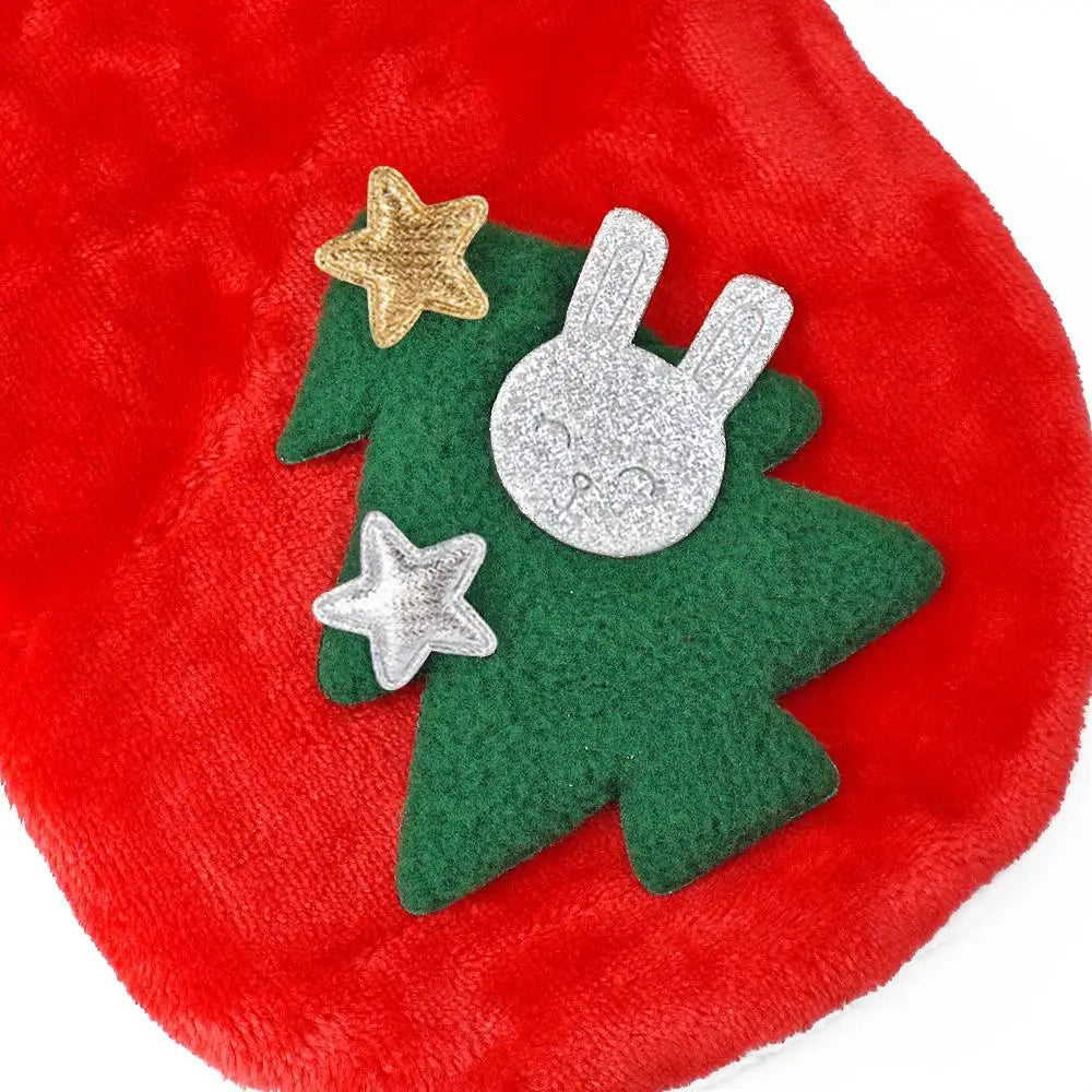 Santa Hoodie for Small Dogs - Winter Coat Costume Apparel