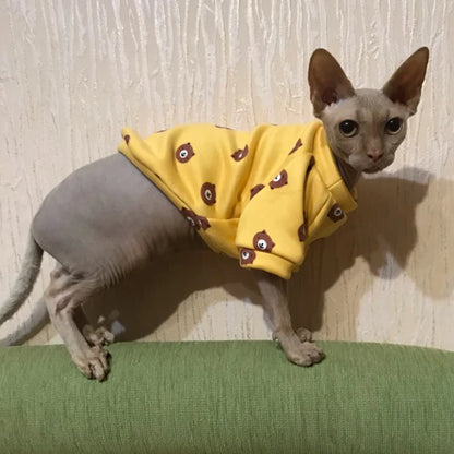 Warm Hoodie Sweater Costume for Cats and Small Dogs
