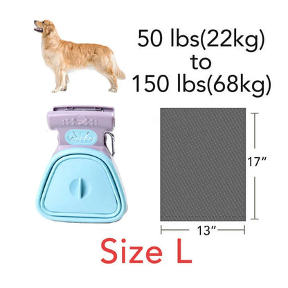 Portable Dog Pooper Scooper with Biodegradable Bags