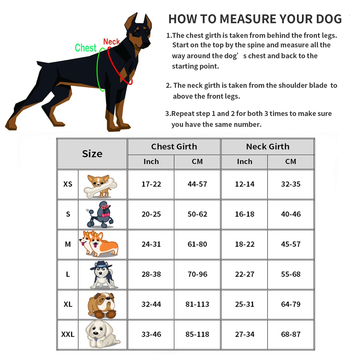 Service Dog Harness Vest with Reflective Patches for Medium Large Dogs